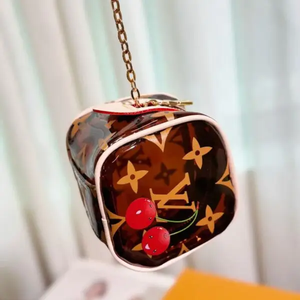 Cherry Monogram Coin Purse