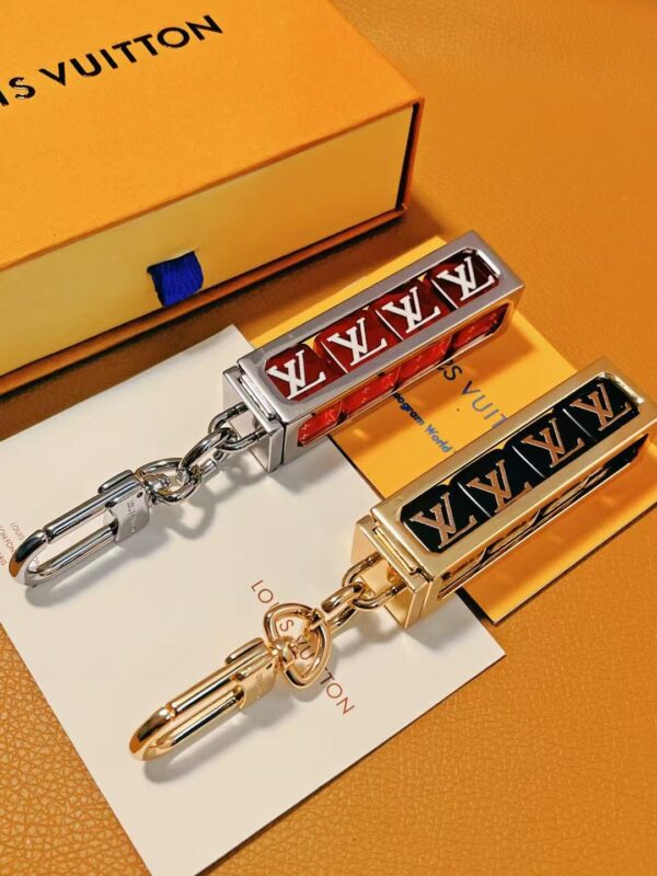 Luxury Dual-Tone Metal Keychain Charm