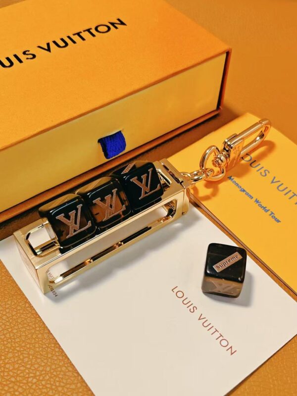 Luxury Dual-Tone Metal Keychain Charm