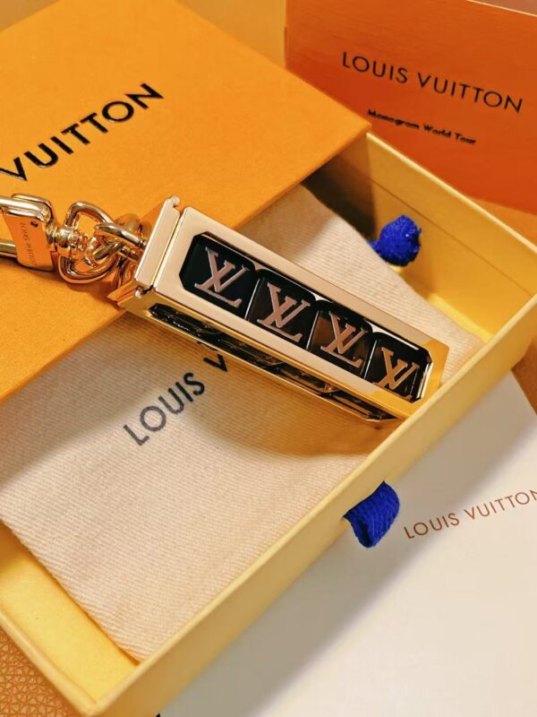 Luxury Dual-Tone Metal Keychain Charm