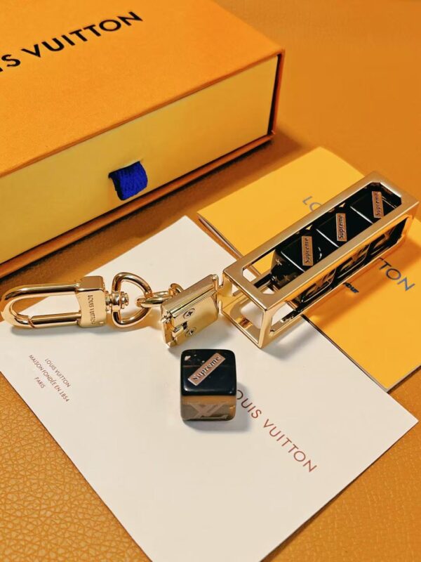 Luxury Dual-Tone Metal Keychain Charm