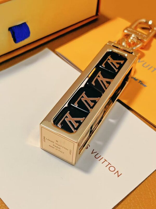 Luxury Dual-Tone Metal Keychain Charm