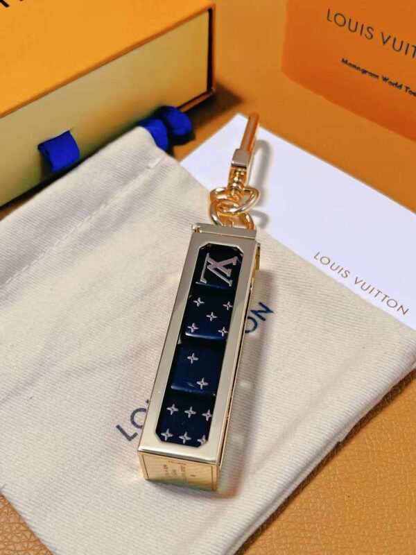 Luxury Dual-Tone Metal Keychain Charm