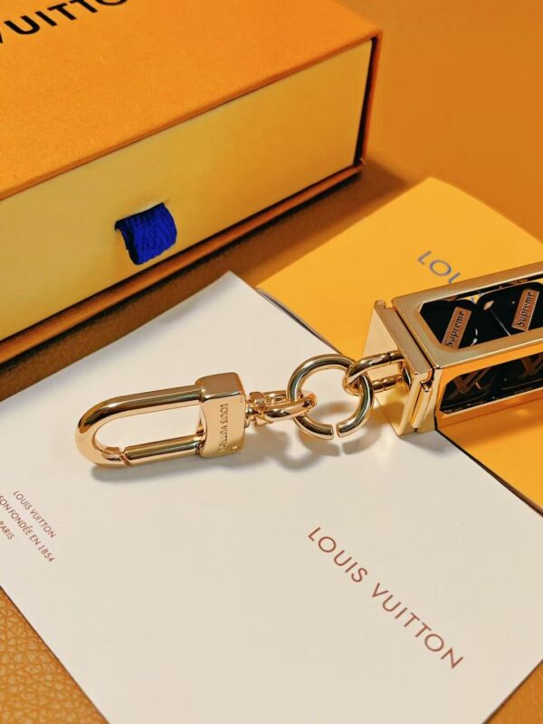 Luxury Dual-Tone Metal Keychain Charm